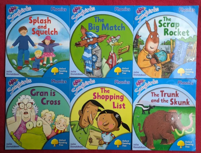 Julia Donaldson Songbirds Phonics Book Bundle Stage 3 Oxford Reading Tree X 6