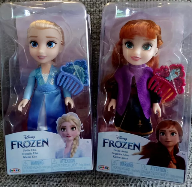 Disney Frozen Petite Anna & Elsa Doll Bundle With Accessories & Combs - BNIB 2