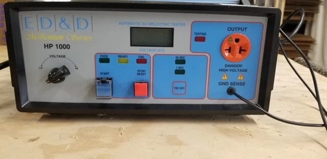 ED&D HP-1000 Automatic AC Hi-pot Tester / HP1000  -- Excellent Condition!!