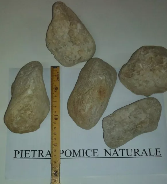 Pietra Pomice 100% Naturale Rimuovi Callo Pelle Morta Dura-abrasiva Big 13x8cm