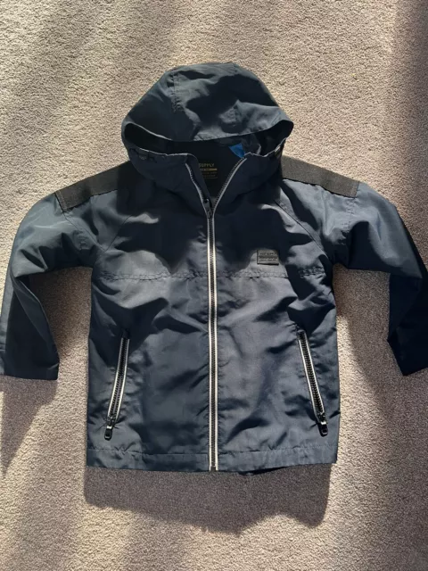 Boys Next Navy Rain Coat Age 6 Years Lovely Condition