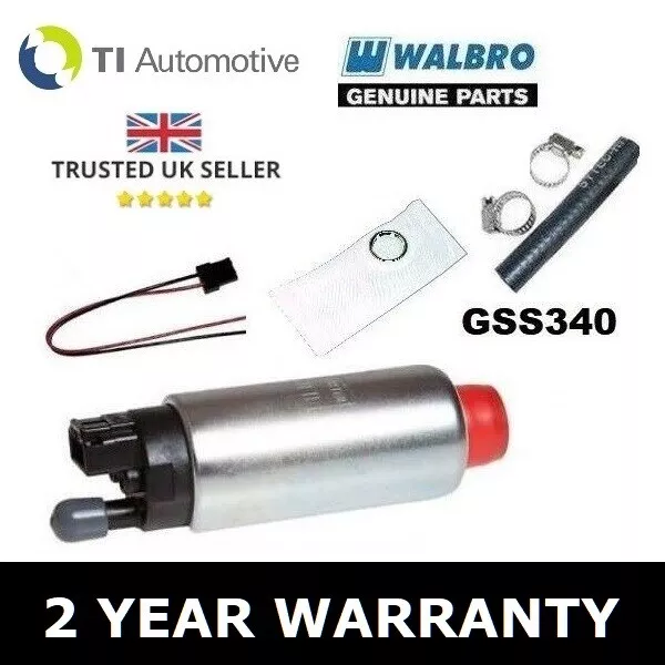 GENUINE WALBRO 255 LPH FUEL PUMP UPGRADE FOR FIAT COUPE 20v TURBO UP TO 1998