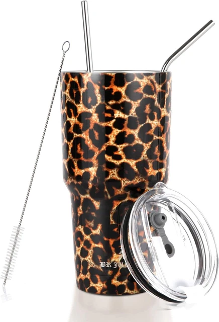 30 Oz. Tumbler Double Wall Stainless Steel Vacuum Insulation Travel Mug with Cry