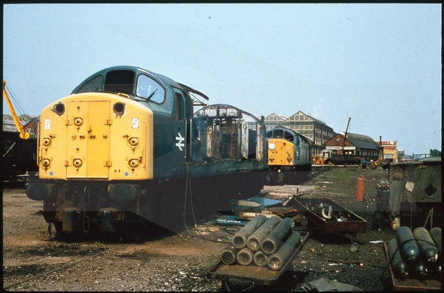35MM SLIDE CLASS 40's 40010 + 40026 for disposal at Swindon Works Jun ...