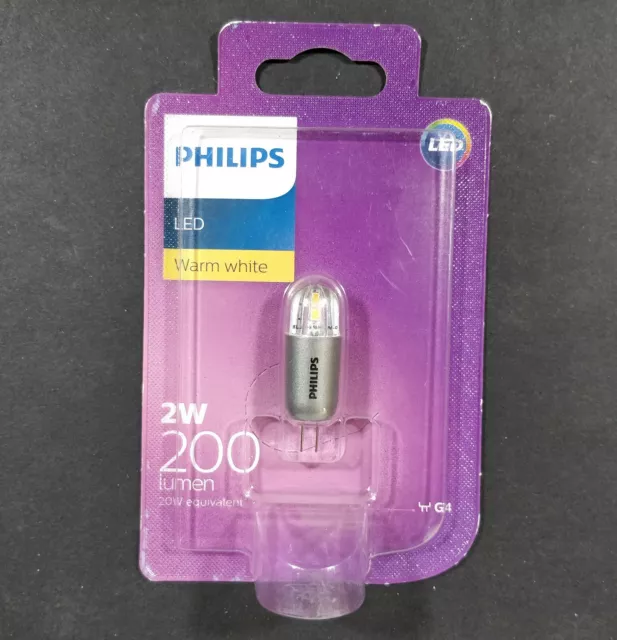 Philips 12V 2W LED G4 Warm White Globe Bulb Lamp Warm White Bi-Pin 200Lm