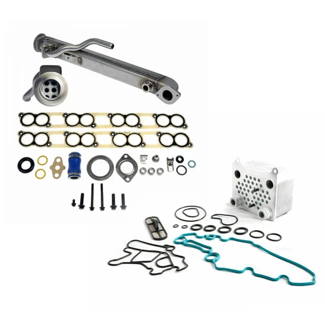 RUDY'S UPDATED EGR Cooler Oil Cooler Intake Gaskets For Ford 6.0L
