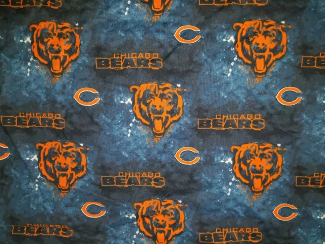 Cortina De Cenefa Para Ventana Forrada 58X18 Nfl Chicago Osos Equipo De Fútbol Azul Marino