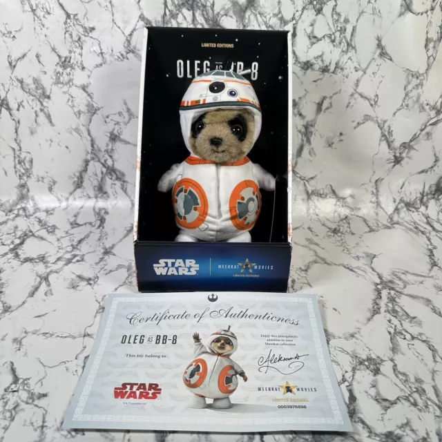 Compare The Meerkat Oleg as BB-8 Soft Plush Toy Teddy With Certificate Toy Shop