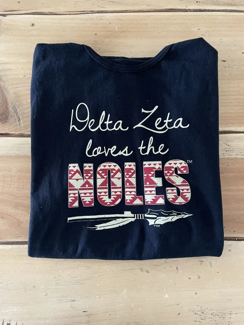 Delta Zeta FSU Seminole Black Tank Dress Game Day Sorority Size M