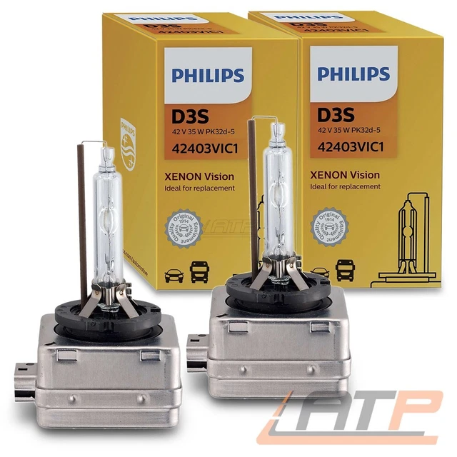 VISION PHILIPS D3S XENO 35w 4600k 42v BRUCIATORE LAMPADA DI RICAMBIO CHIARA VISIONE 2x PEZZI