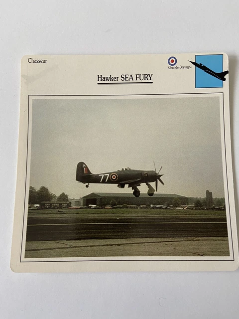 Carte Collection Chasseur Hawker SEA FURY