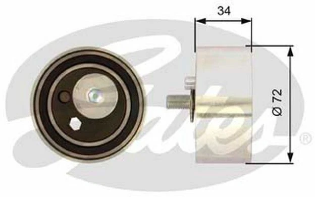 GATES Galet tendeur pour AUDI A4 T41095 - Pièces Auto Mister Auto