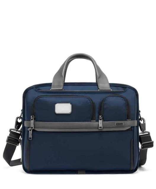 Tumi Alpha 3 Ballistic Nylon Expandable Organizer Laptop Briefcase