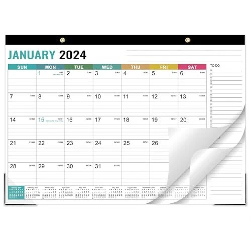 DESK CALENDAR 2024 January December 2024, 12 Monthly Desk Pad/Wall