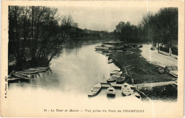 CPA CHAMPIGNY-sur-MARNE Vue prise du Pont (1352124)