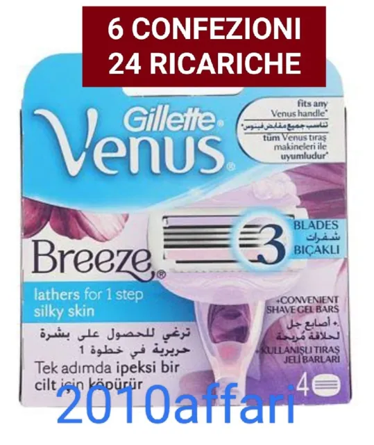 Gillette Venus Breeze 3 Lames pour Femmes - 24 Recharges