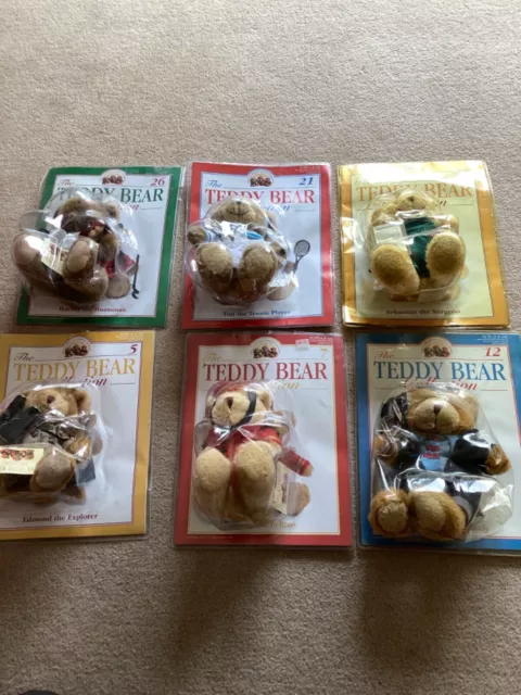 New/Sealed - 6 - The Teddy Bear Collection Bears