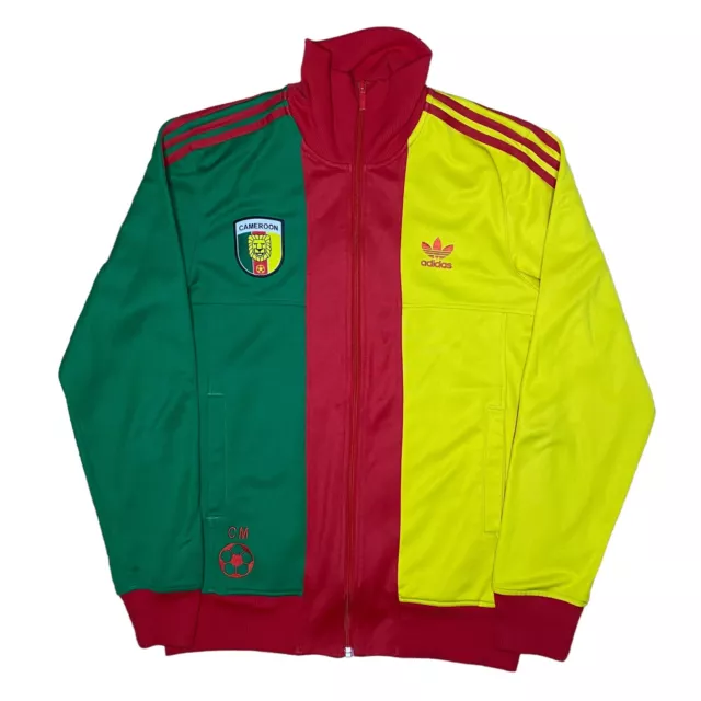 Giacca squadra di calcio Adidas Camerun vintage coppa del mondo di calcio 2007 taglia small