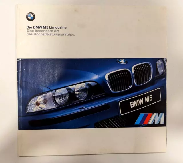 1999 BMW E39 M5 Brochure - German Language, Comprehensive **RARE**