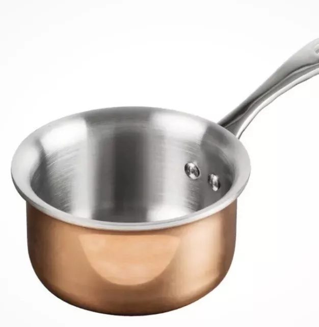 Vogue Mini Copper Tri Wall Saucepan 330ml