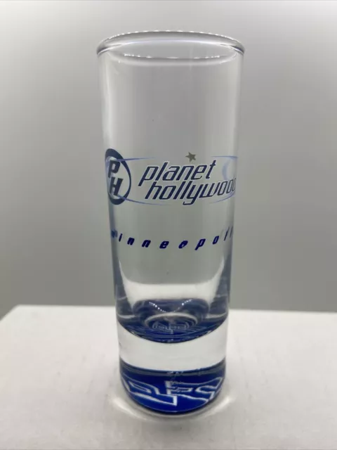 Planet Hollywood Minneapolis Double Shot Glass 4.1 In. Tall. 2 oz