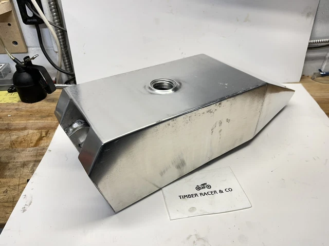 HARLEY DAVIDSON ALUMINIUM Hand Made Fuel Gas Tank Board Track Cafe ...