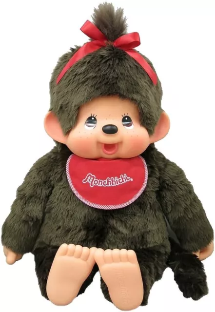 Sekiguchi Monchhichi Girl Plush Toy Doll Premium Standard 2L 31.5inch Brown