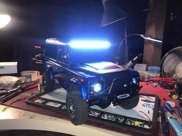 RC light bar led for axial scx10 Jeep wrangler Tamiya FJ rc4wd D90 proline body