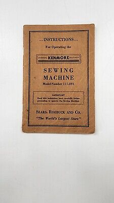 Manual de instrucciones para máquina de coser Kenmore 117.591