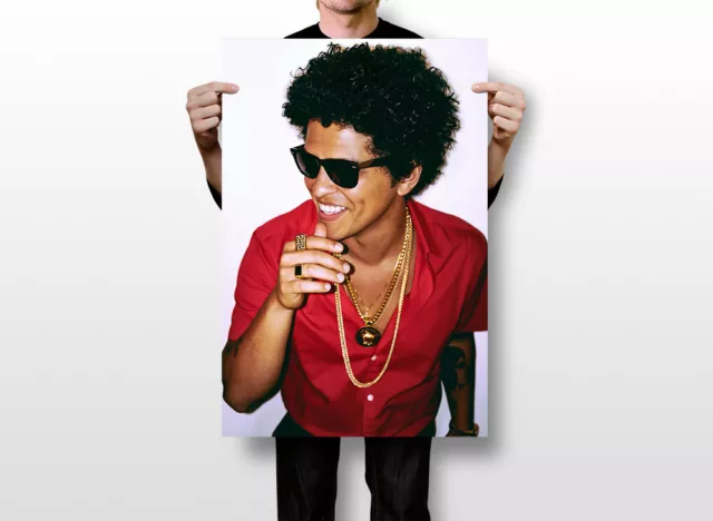 Bruno Mars World Famous Singer Dancer Art Wall Print - POSTER 20x30 3