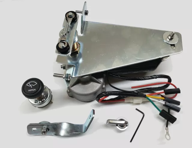 12V Wiper Motor Kit Replaces Original Vacuum unit for 1947-1953 Chevy & GM Truck