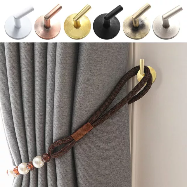 Practical Hold Wall Hanger Mounted Metal Hooks Curtain Holder Curtain Holdback