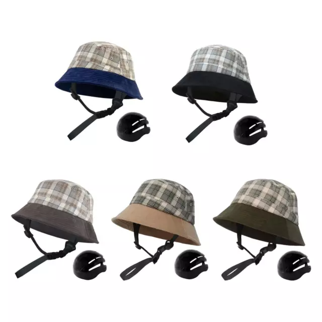 Women Biking Bucket Hat with Strings Lightweight Trendy Comfortable Sun Hat for