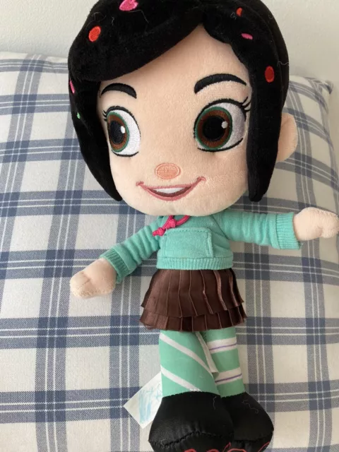 Disney Store Wreck It Ralph Vanellope Soft Plush Toy Doll - Approx 13”