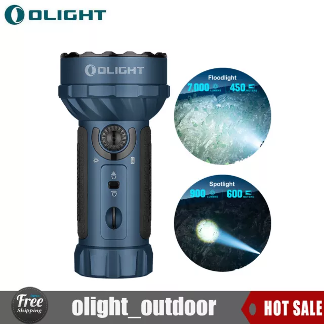 Olight Marauder mini 7000 lumen Powerful Flashlight With Dual beam-Midnight Blue