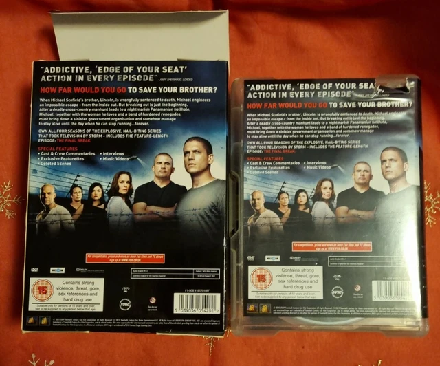 PRISON BREAK COMPLETE Series Season 1-4 Box Set DVD 23-Discs 1 2 3 4 R4