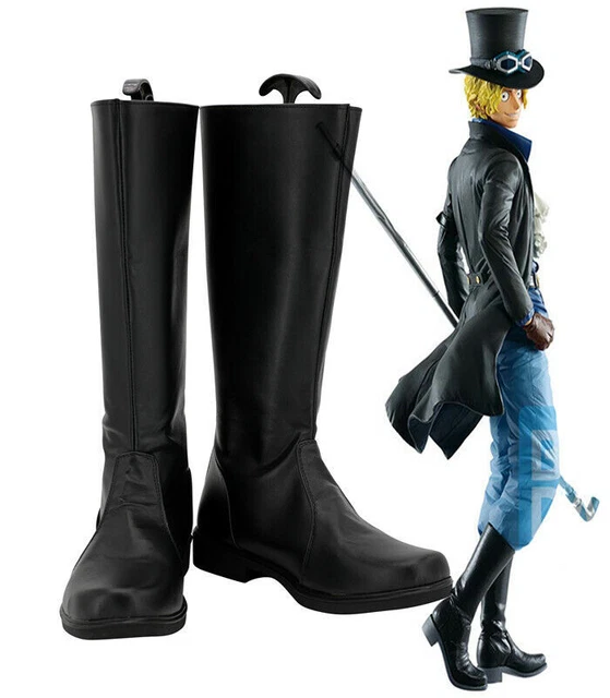 ONE PIECE Sabo Cosplay Costume Costumes Shoes Shoes boots Boots Black Black