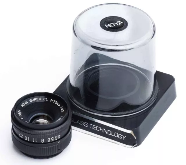 Hoya 75mm F4.5 Super EL Enlarging Lens For Medium Format - Standard 39mm Screw.