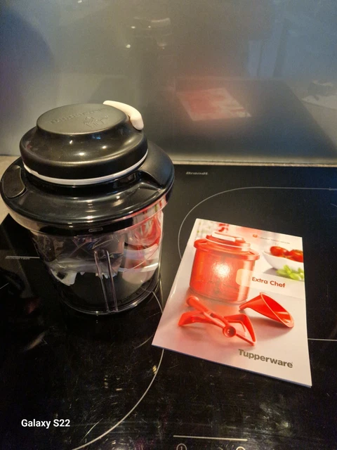 Robot Tupperware Extra Chef – Hachoir, Mixeur, Mélangeur, Couleur Rose, Neuf