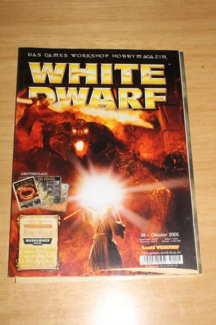 White Dwarf Magazin Nr. 118  10 / 2005 Games Workshop Deutsche Ausgabe Warhammer