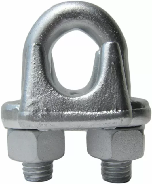 1" Drop Forged Heavy Duty Galvanized Wire Rope Clips (10-Pack)