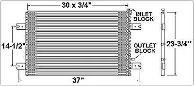 2005-2007 Peterbilt 379 Condenser
