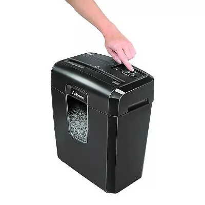 Fellowes MicroCut Shredder with Wastebasket Black 3