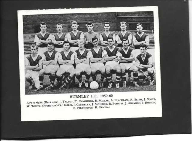Anonymous - Burnley F.c. - 1959-60 - Team Photo - Post-Card Size