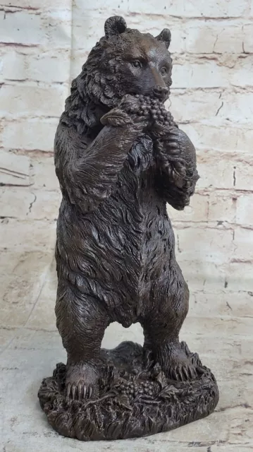 Signed Miguel Lopez Also Known as Milo Bronze Statue "Bear" Sculpture Deal Gift