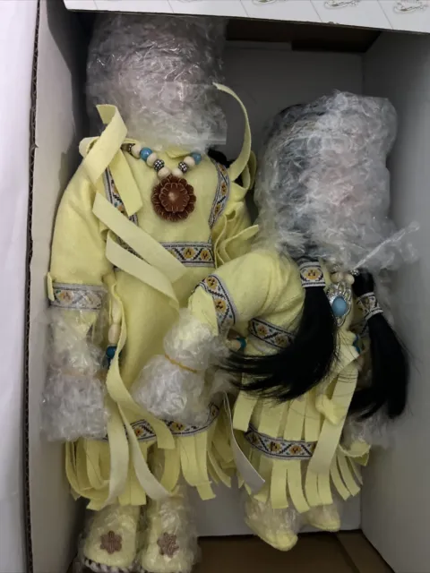 New In Box Heritage Signature Collection Native American Spring Sister Dolls NIB