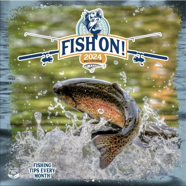 TURNER LICENSING 2024 Fish ON! Wall Calendar 14.99 PicClick