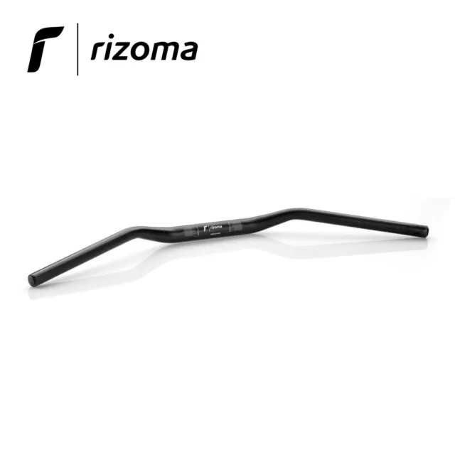 Lenker [RIZOMA] Universal für Motorrad - (Ø 22-29 MM / H.55 MM) Schwarz - MA009B