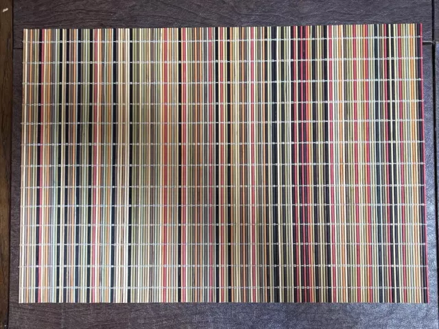 Set of 4 Bed Bath Beyond Colorful Bamboo Placemats 13 in x19 in Boho Shabby Chic 2