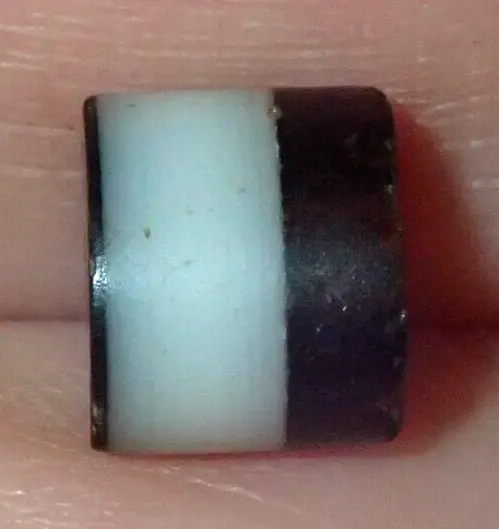 7mm Ancient Tibetan, Tibet worry Glass Amulet Pendant Bead, #S6158